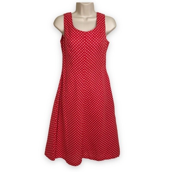 Vintage Gay Gibson Two Piece Red Polka Dot Sheath Dress and Jacket Womens Small - Picture 4 of 16
